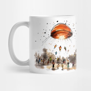 UFO Watercolour Mug